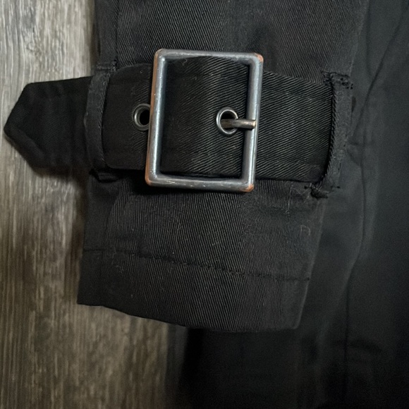 WE FASHION Amsterdam Black Belted Peacoat - Picture 4 of 12